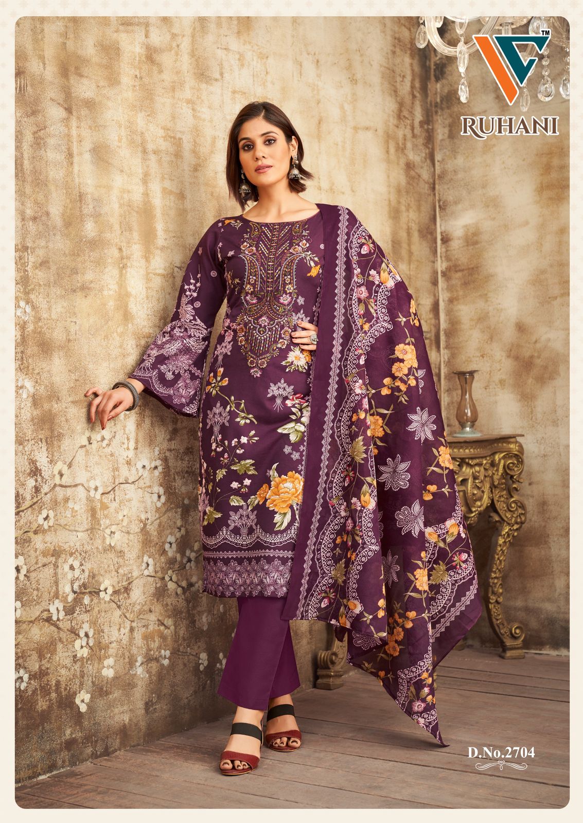 Ruhani Vol 27 By Vandana C Cotton Printed Dress Material Exporters In India